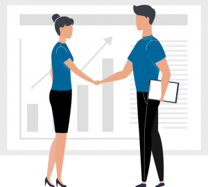 LinkedIn Marketing Services handshake